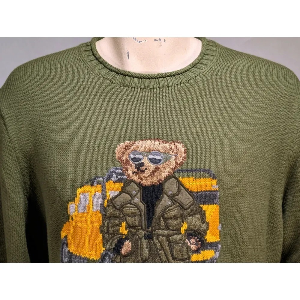 Polo Ralph Lauren Men's Polo Bear Expedition Truck Sweater Sz XL NWT $398 - Picture 5 of 10